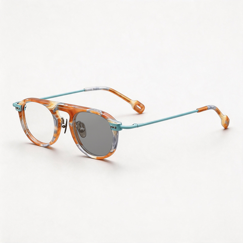 RETRO COLORFUL COLOR-CHANGING MULTIFOCAL GLASSES
