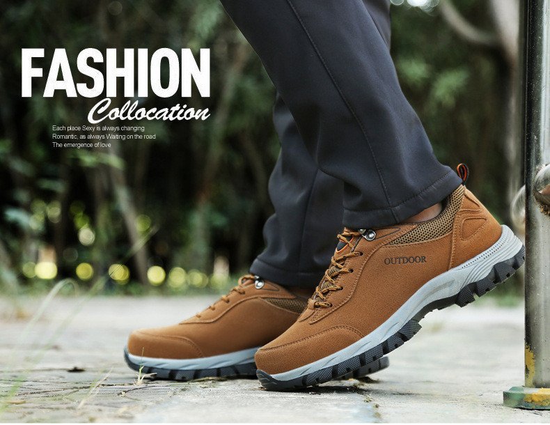 Men's good arch support outdoor breathable walking shoes