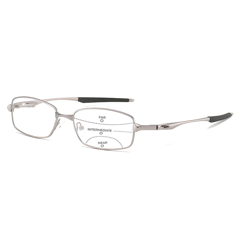 LIGHTWEIGHT METAL READING GLASSES WITH SPRING HINGES