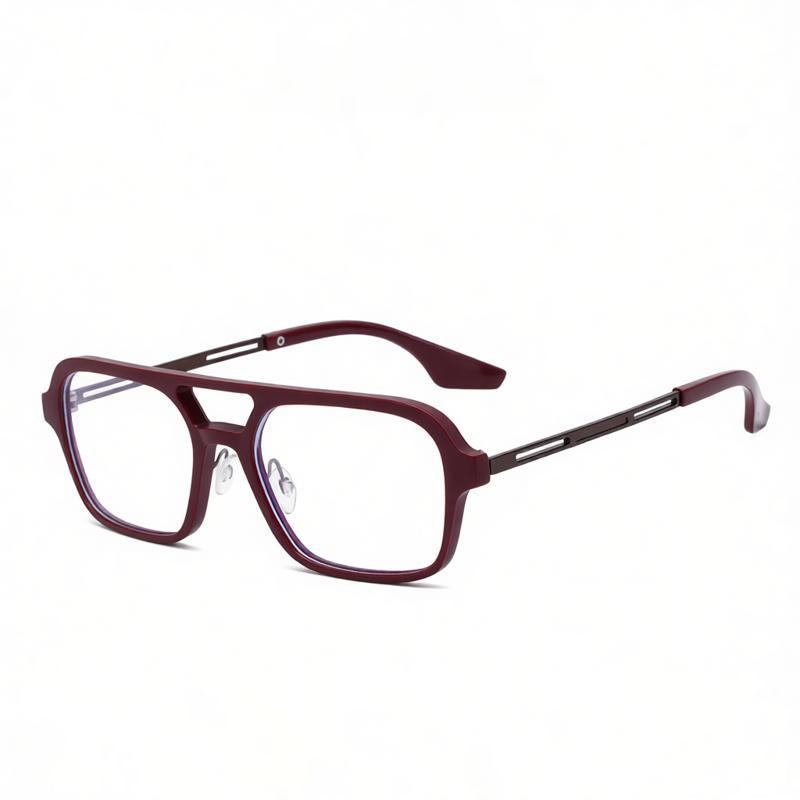 SIMPLE SQUARE FRAME BUSINESS ANTI-BLUE LIGHT PHOTOCHROMIC READING GLASSES