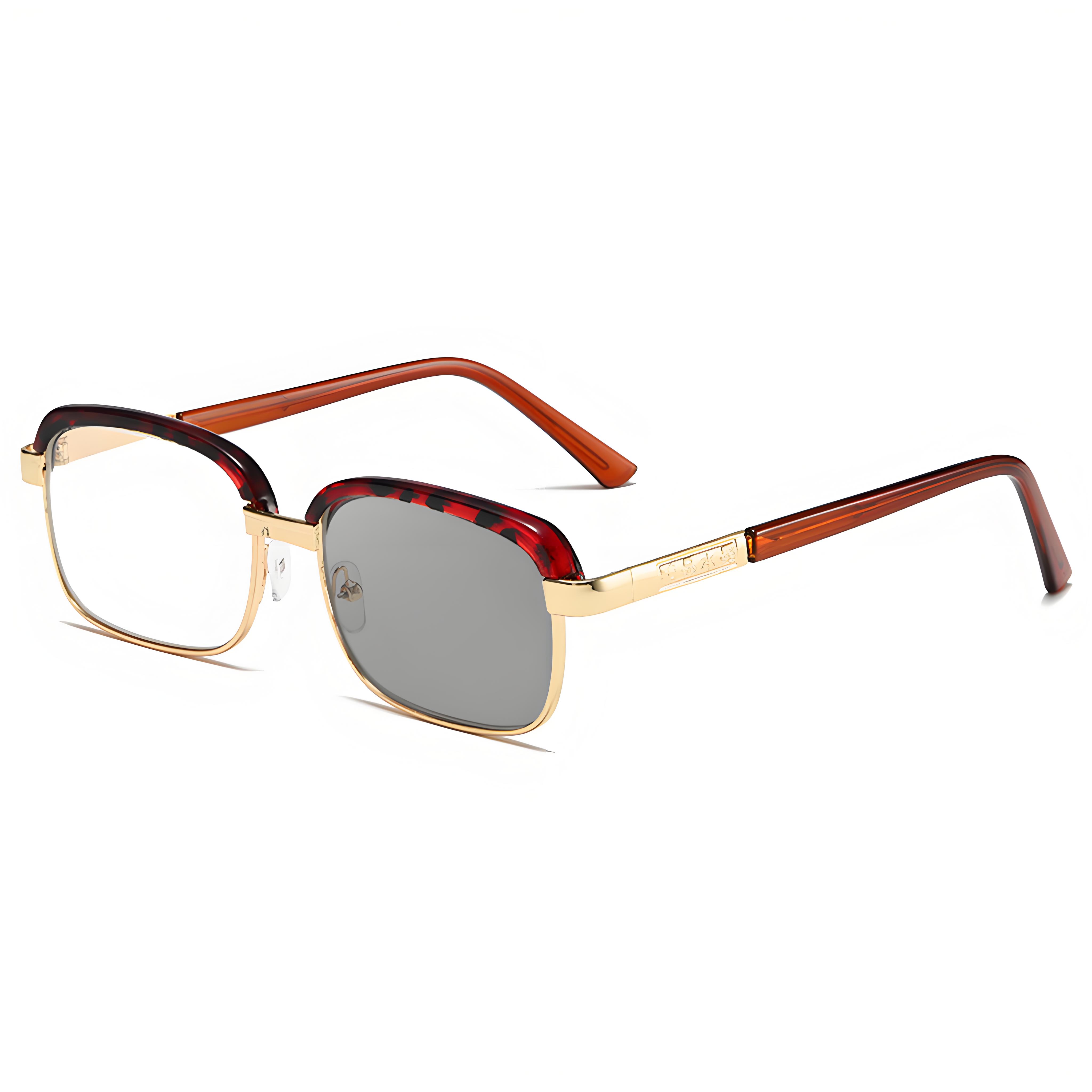 RETRO TORTOISESHELL & GOLD-RIMMED READING GLASSES — PHOTOCHROMIC MULTIFOCAL EYEWEAR