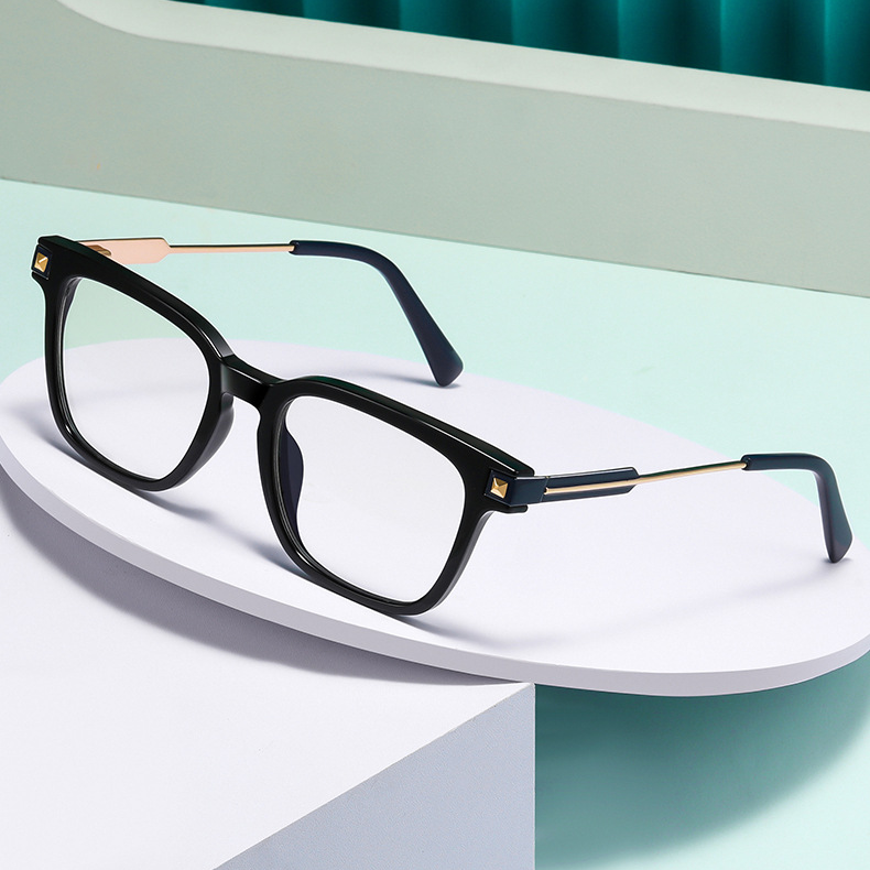 SQUARE METAL COLOR-CHANGING MULTIFOCAL READING GLASSES