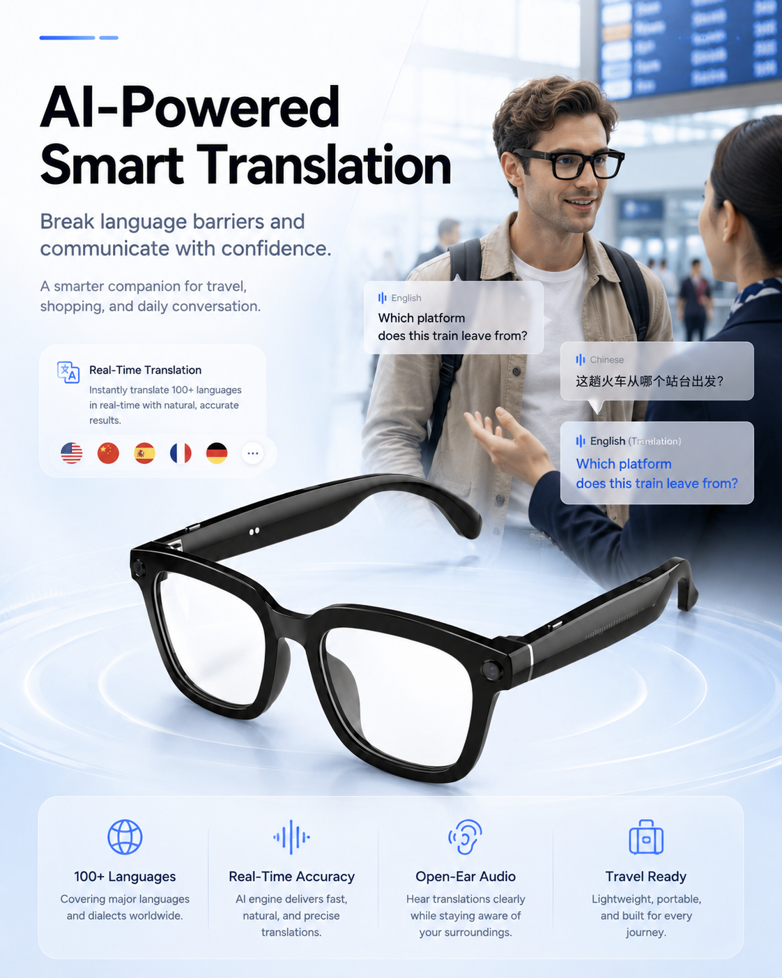 Manlykicks AI Camera Glasses 2.0