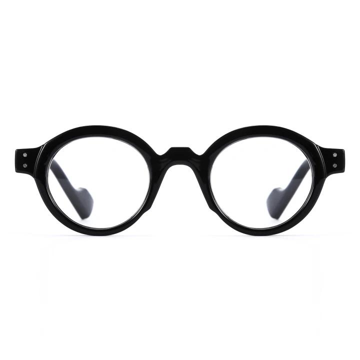 VINTAGE COLOR-BLOCK ROUND FRAME READING GLASSES