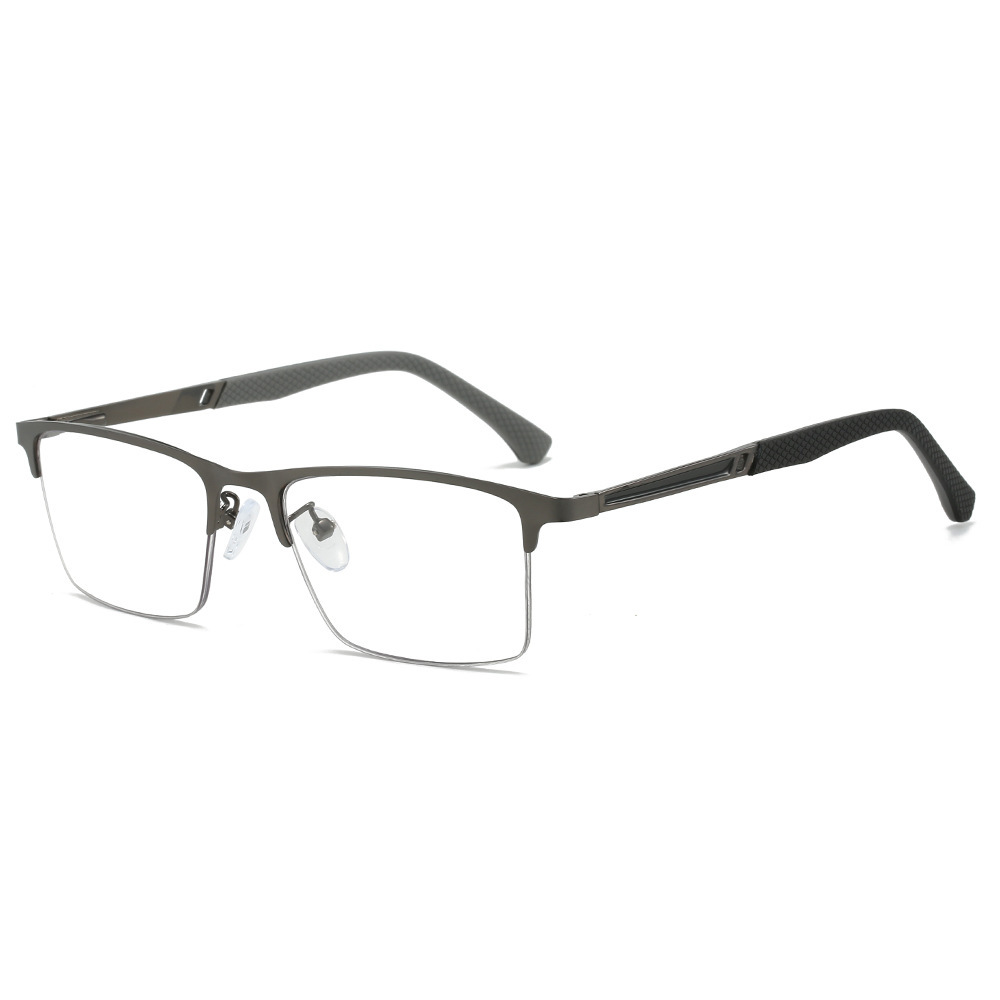 MEN'S RETRO HALF-FRAME ANTI-BLUE LIGHT READING GLASSES