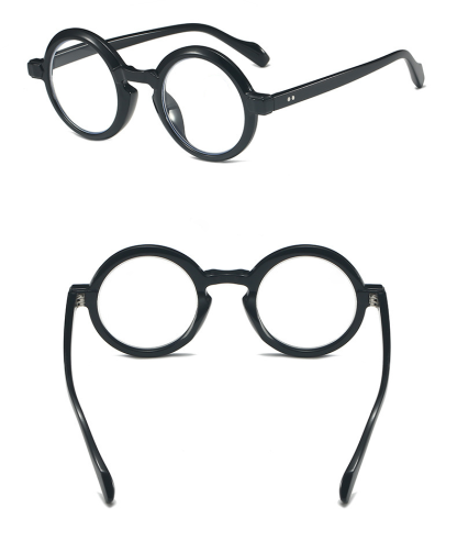ROUND FRAME READING GLASSES WITH SPRING HINGES