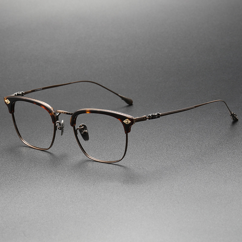 Benjamin Retro Titanium Full-Rim Glasses