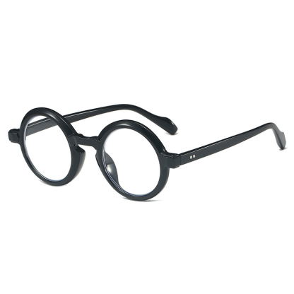 ROUND FRAME READING GLASSES WITH SPRING HINGES