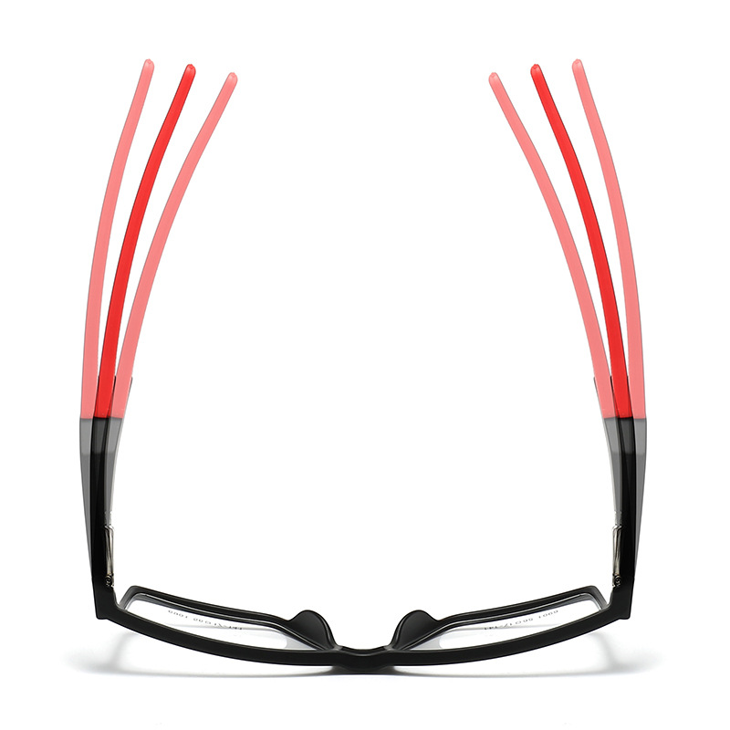 Retro color matching square frame color changing multi-focal reading glasses