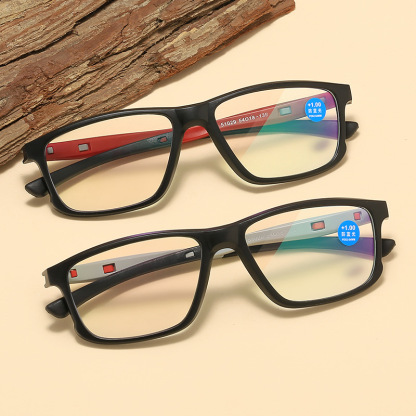 MEN'S FASHION SPORTS TWO-COLOR ULTRA-LIGHT ANTI-BLUE LIGHT READING GLASSES