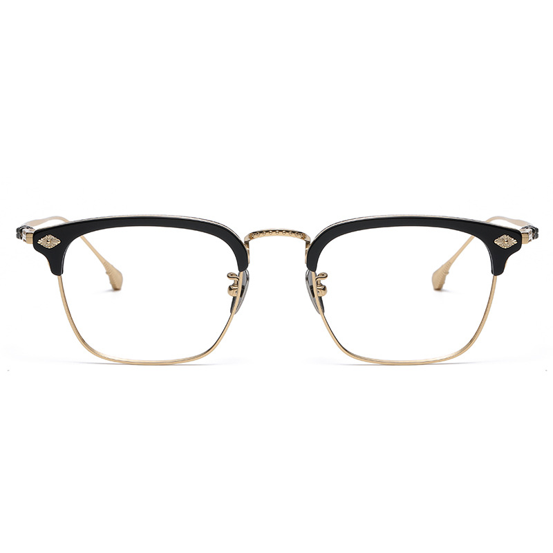 Benjamin Retro Titanium Full-Rim Glasses