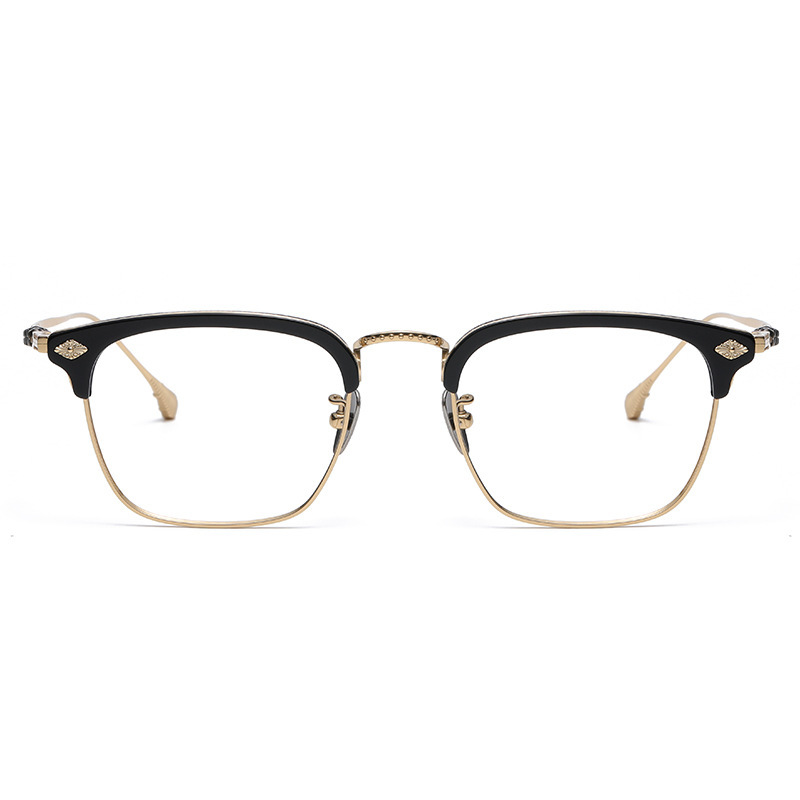 Benjamin Retro Titanium Full-Rim Glasses
