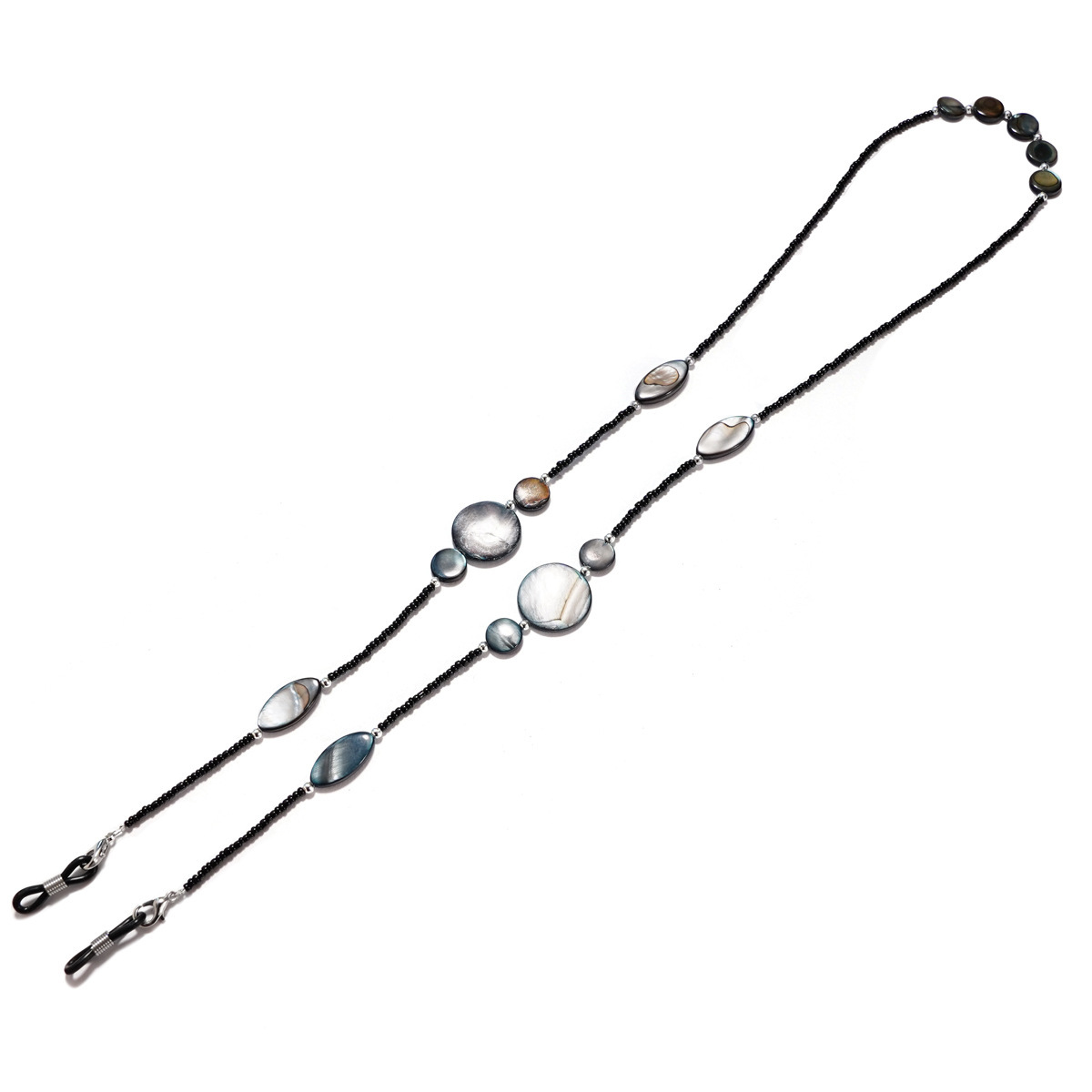 READING GLASSES SHELL BEADS NECK HANGING LANYARD