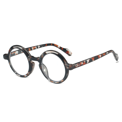 ROUND FRAME READING GLASSES WITH SPRING HINGES
