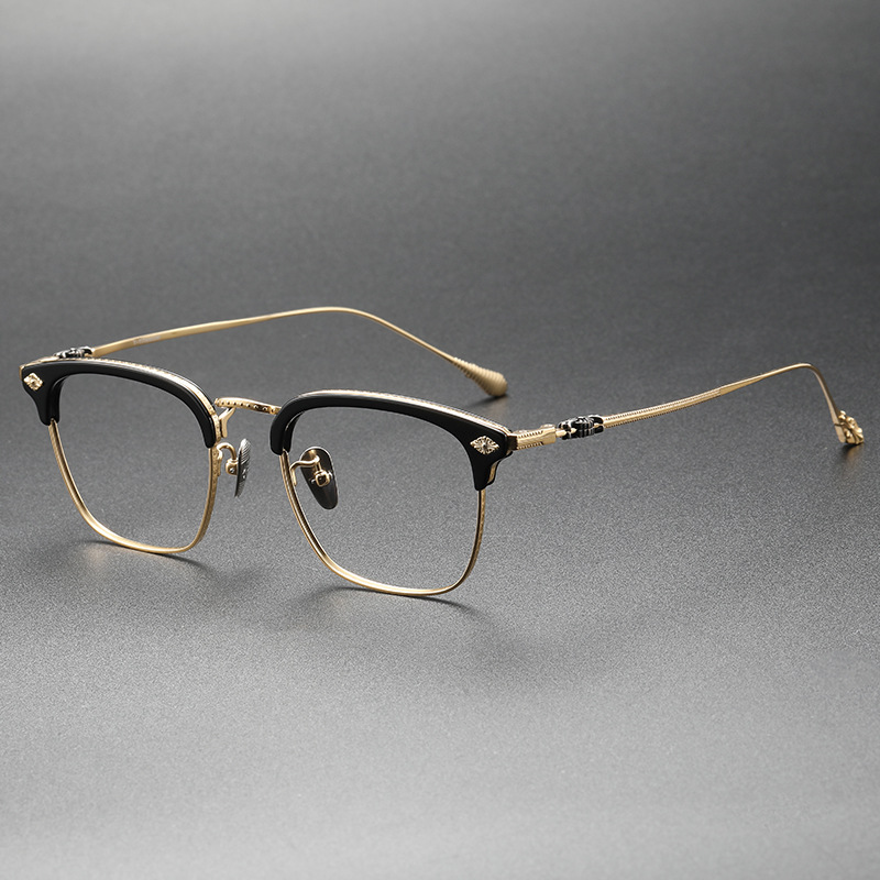 Benjamin Retro Titanium Full-Rim Glasses