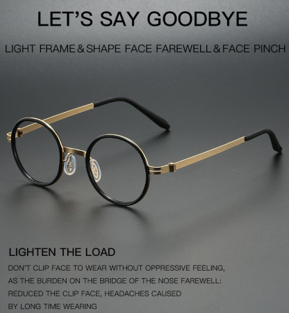 METAL ROUND READING GLASSES