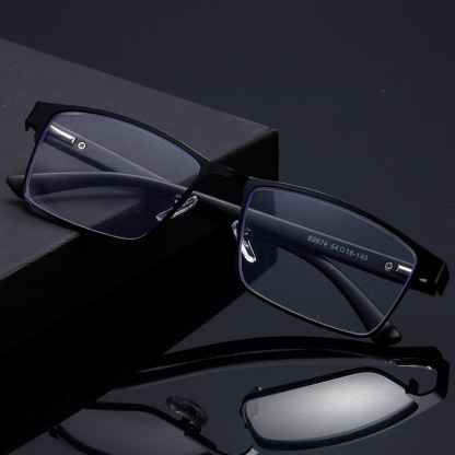 METAL FASHION FULL FRAME SPRING READING PRESBYOPIC GLASSES