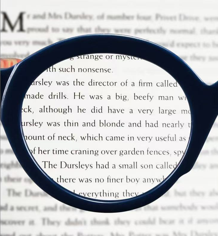 VINTAGE COLOR-BLOCK ROUND FRAME READING GLASSES