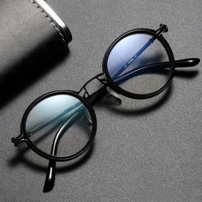 ROUND METAL PUNK-STYLE READING GLASSES
