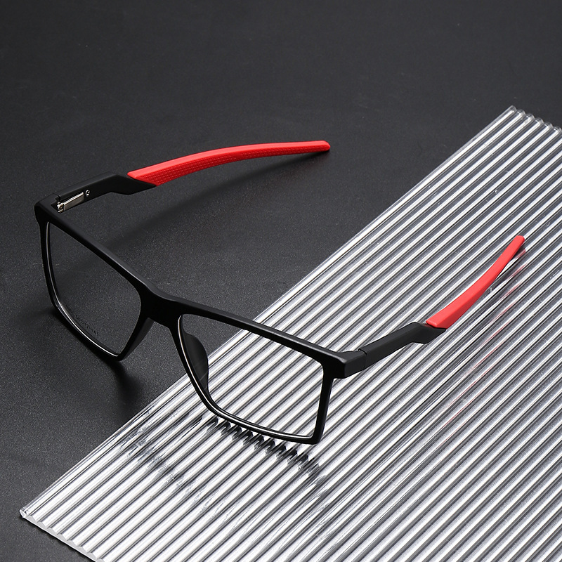Retro color matching square frame color changing multi-focal reading glasses