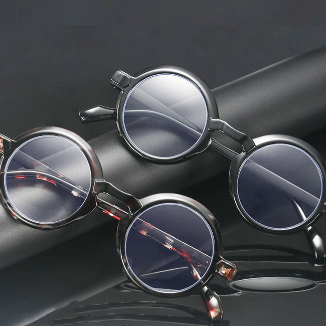 ROUND FRAME READING GLASSES WITH SPRING HINGES