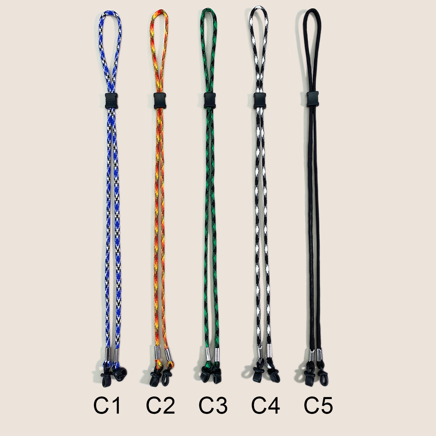 FASHIONABLE BRAIDED NON-SLIP NECK HANGING ADJUSTABLE GLASSES ROPE