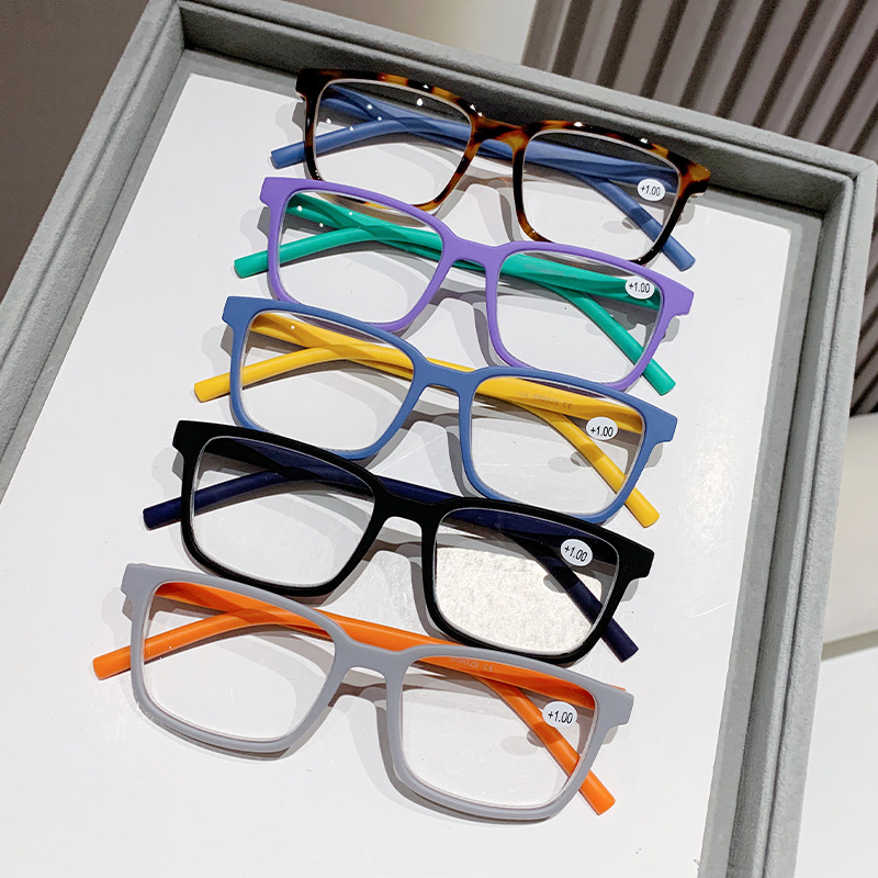 WOMEN'S SIMPLE SQUARE FRAME ANTI-BLUE LIGHT READING GLASSES