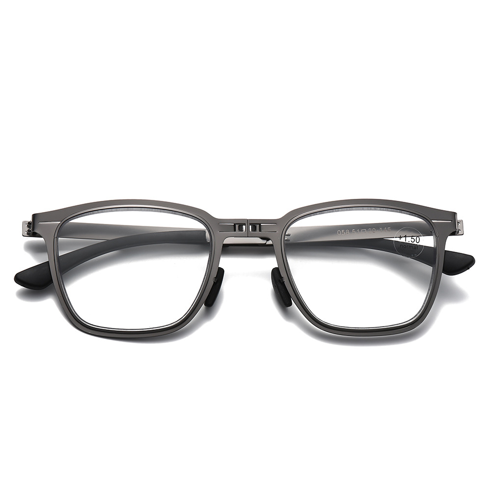 ULTRA-LIGHT FOLDABLE BUSINESS COLOR-CHANGING MULTI-FOCAL READING GLASSES
