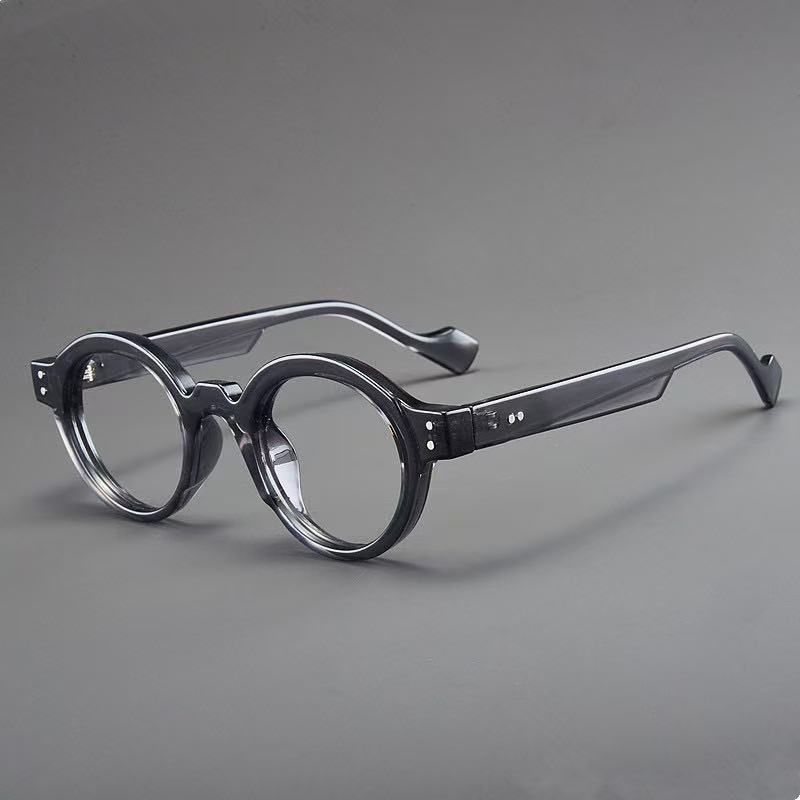 VINTAGE COLOR-BLOCK ROUND FRAME READING GLASSES