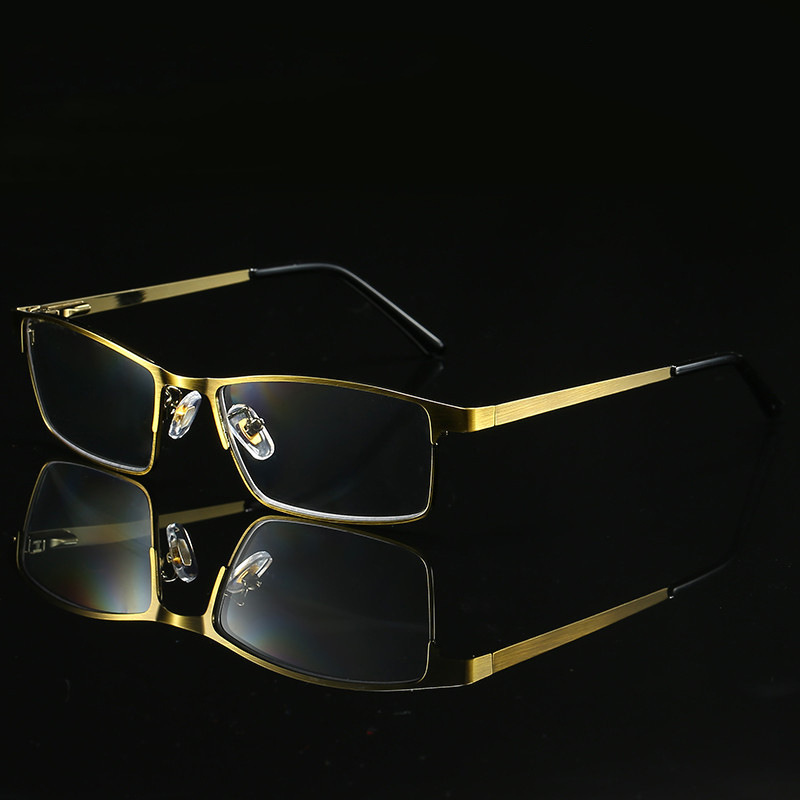 MEN'S STYLISH METAL SQUARE FRAME GLASSES
