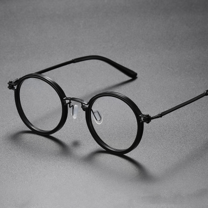 ROUND METAL PUNK-STYLE READING GLASSES