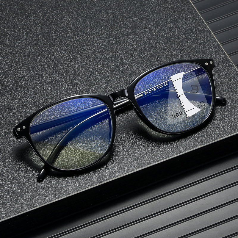 RETRO ROUND ANTI-BLUE LIGHT PROGRESSIVE MULTI-FOCAL READING GLASSES