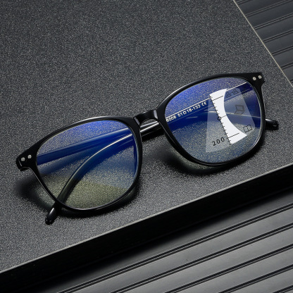 RETRO ROUND ANTI-BLUE LIGHT PROGRESSIVE MULTI-FOCAL READING GLASSES