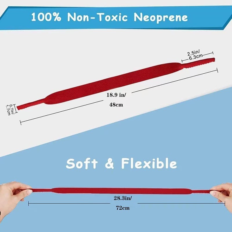 UNISEX NEOPRENE SPORTS SUNGLASSES STRAP FOR WATER ACTIVITIES