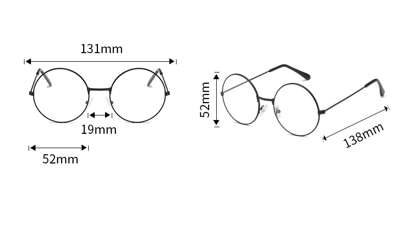 HARRY-STYLE VINTAGE ROUND READING GLASSES