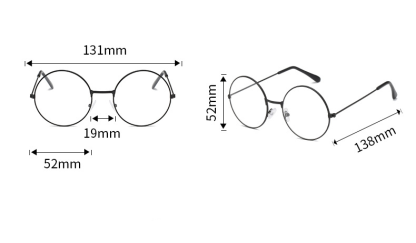 HARRY-STYLE VINTAGE ROUND READING GLASSES
