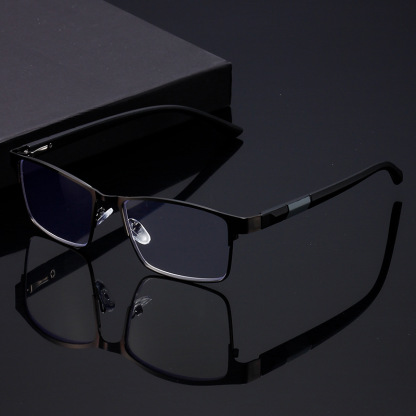METAL FASHION FULL FRAME SPRING READING PRESBYOPIC GLASSES