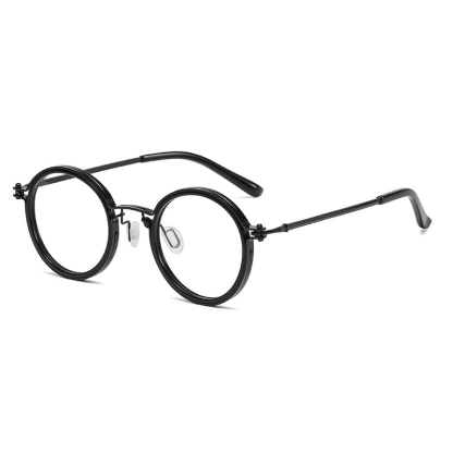 ROUND METAL PUNK-STYLE READING GLASSES