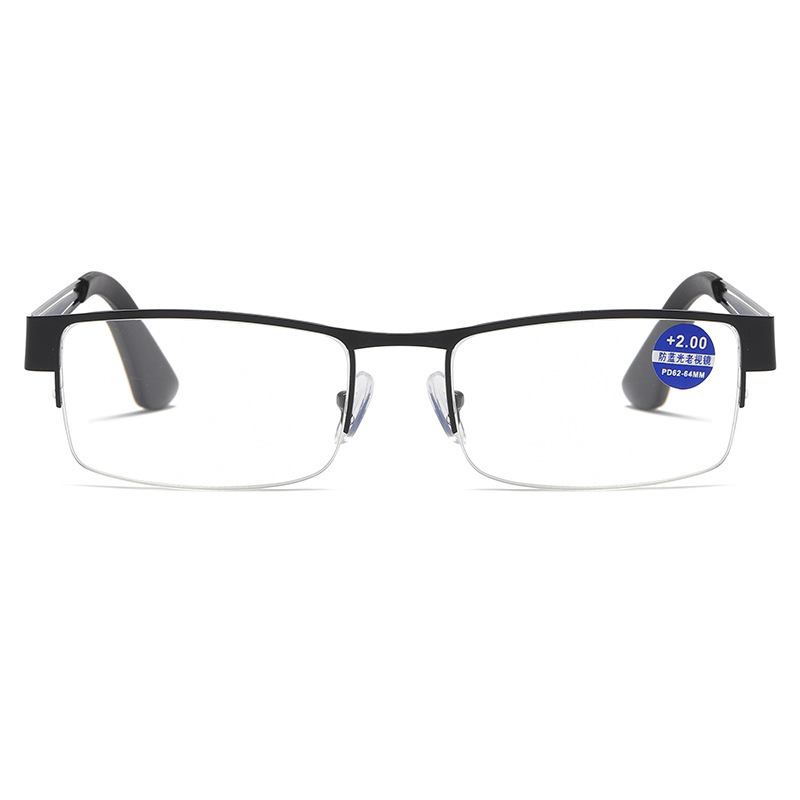 THIN RETRO METAL HALF-FRAME READING GLASSES