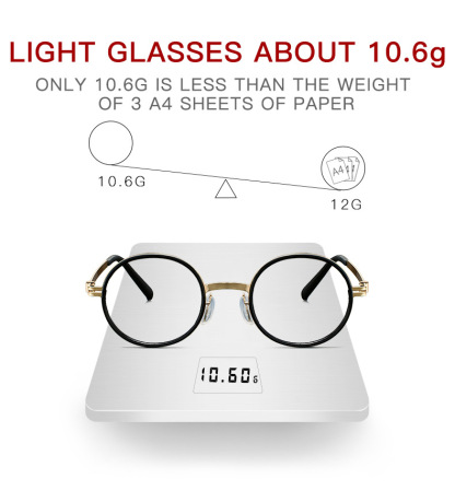 METAL ROUND READING GLASSES