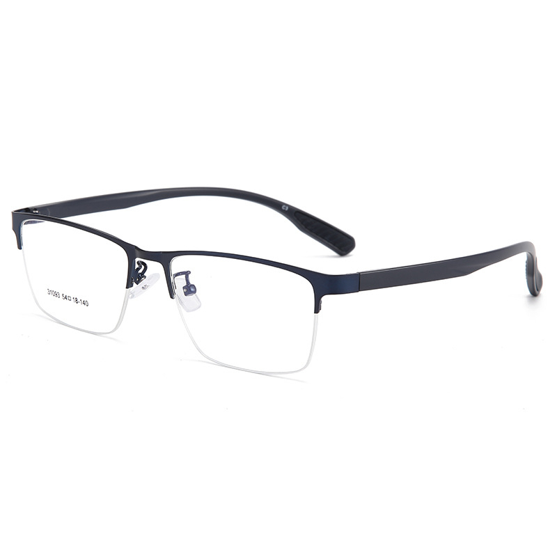 LIGHTWEIGHT METAL HALF-RIM EYEWEAR - PHOTOCHROMIC PROGRESSIVE MULTIFOCAL LENSES, ALL-DAY VISION COMFORT FOR READING, SCREEN & OUTDOOR