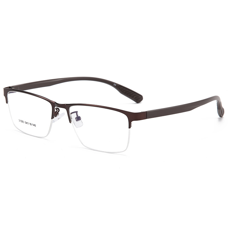LIGHTWEIGHT METAL HALF-RIM EYEWEAR - PHOTOCHROMIC PROGRESSIVE MULTIFOCAL LENSES, ALL-DAY VISION COMFORT FOR READING, SCREEN & OUTDOOR