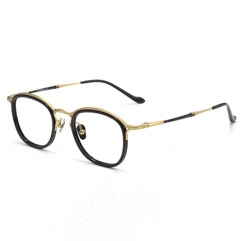 CASUAL & TEXTURED METAL FULL-RIM BLUE LIGHT BLOCKING READING GLASSES