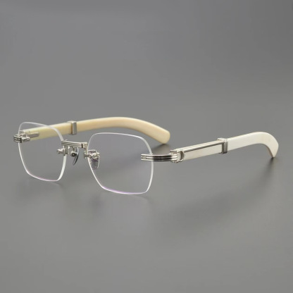 RETRO HIGH-END FRAMELESS BLUE LIGHT BLOCKING READING GLASSES