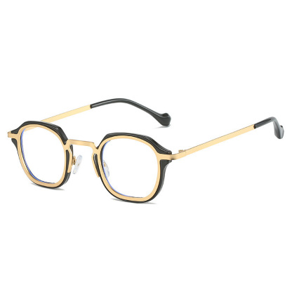 PERSONALIZED RETRO METAL ROUND ANTI-BLUE LIGHT READING GLASSES