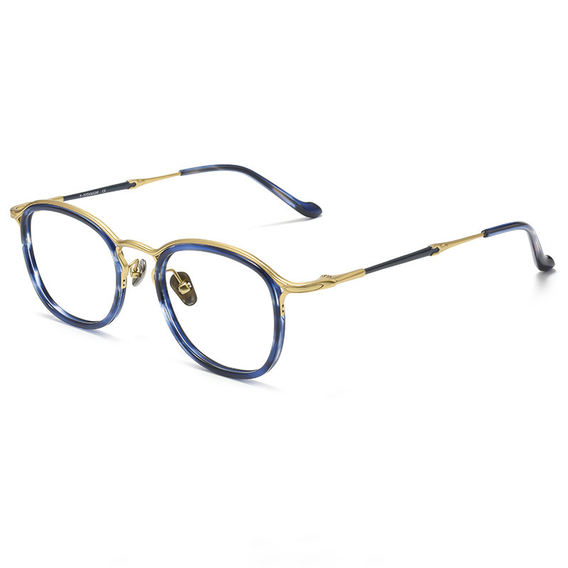 CASUAL & TEXTURED METAL FULL-RIM BLUE LIGHT BLOCKING READING GLASSES