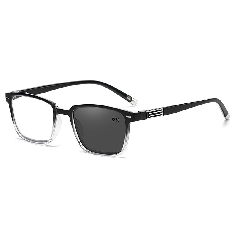 STYLISH TRANSPARENT FRAME PHOTOCHROMIC MULTIFOCAL READING GLASSES