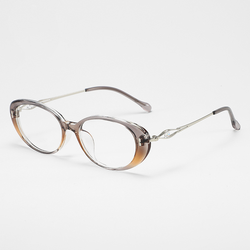 RETRO OVAL RHINESTONE PHOTOCHROMIC MULTIFOCAL READING GLASSES