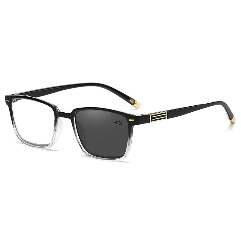 STYLISH TRANSPARENT FRAME PHOTOCHROMIC MULTIFOCAL READING GLASSES