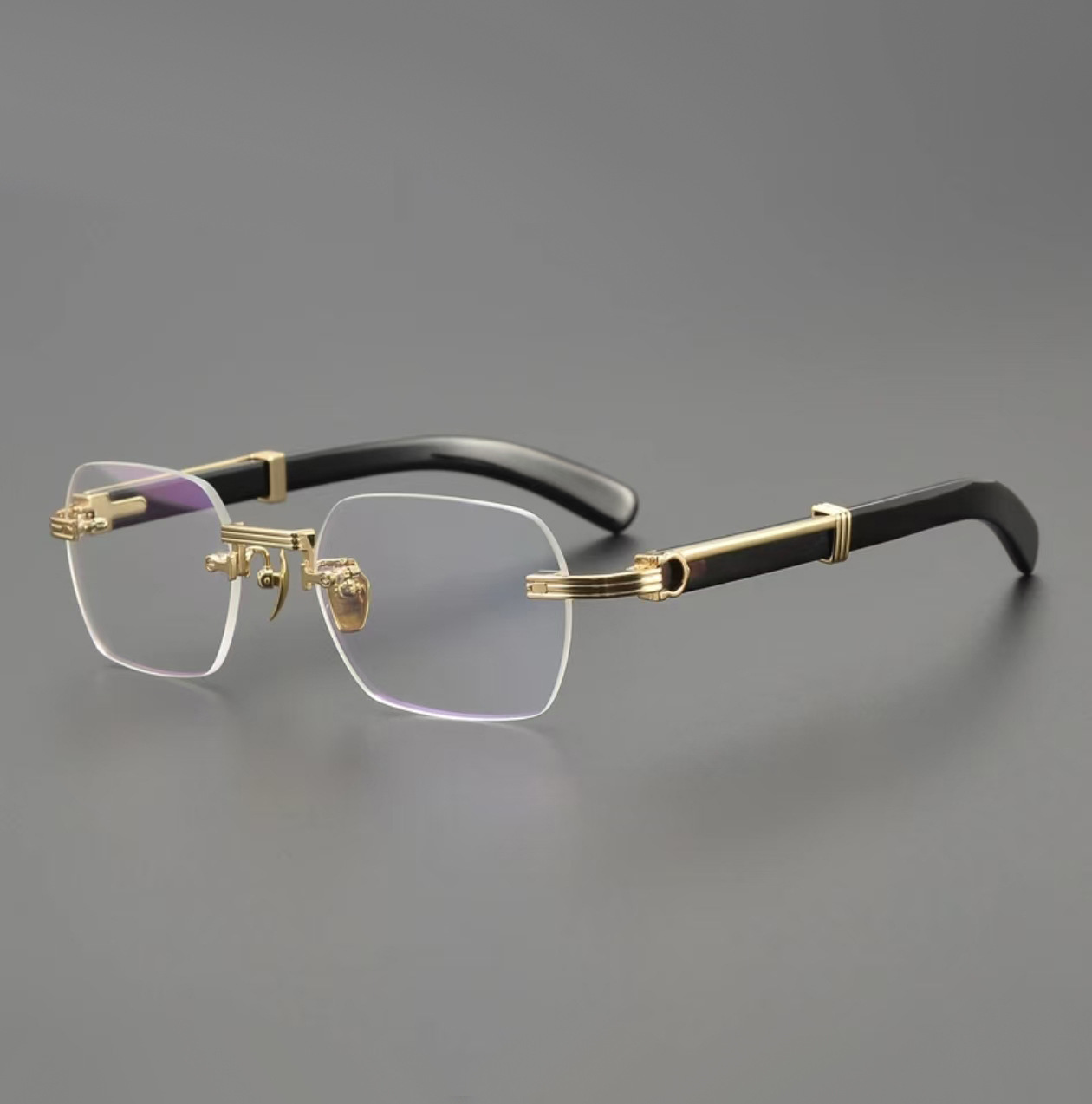 RETRO HIGH-END FRAMELESS BLUE LIGHT BLOCKING READING GLASSES